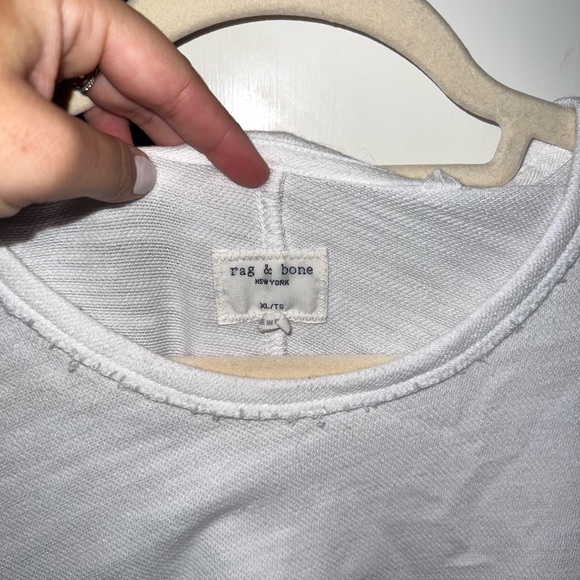Rag & Bone Size XL White T Shirt! Lightly worn. - Picture 2 of 4